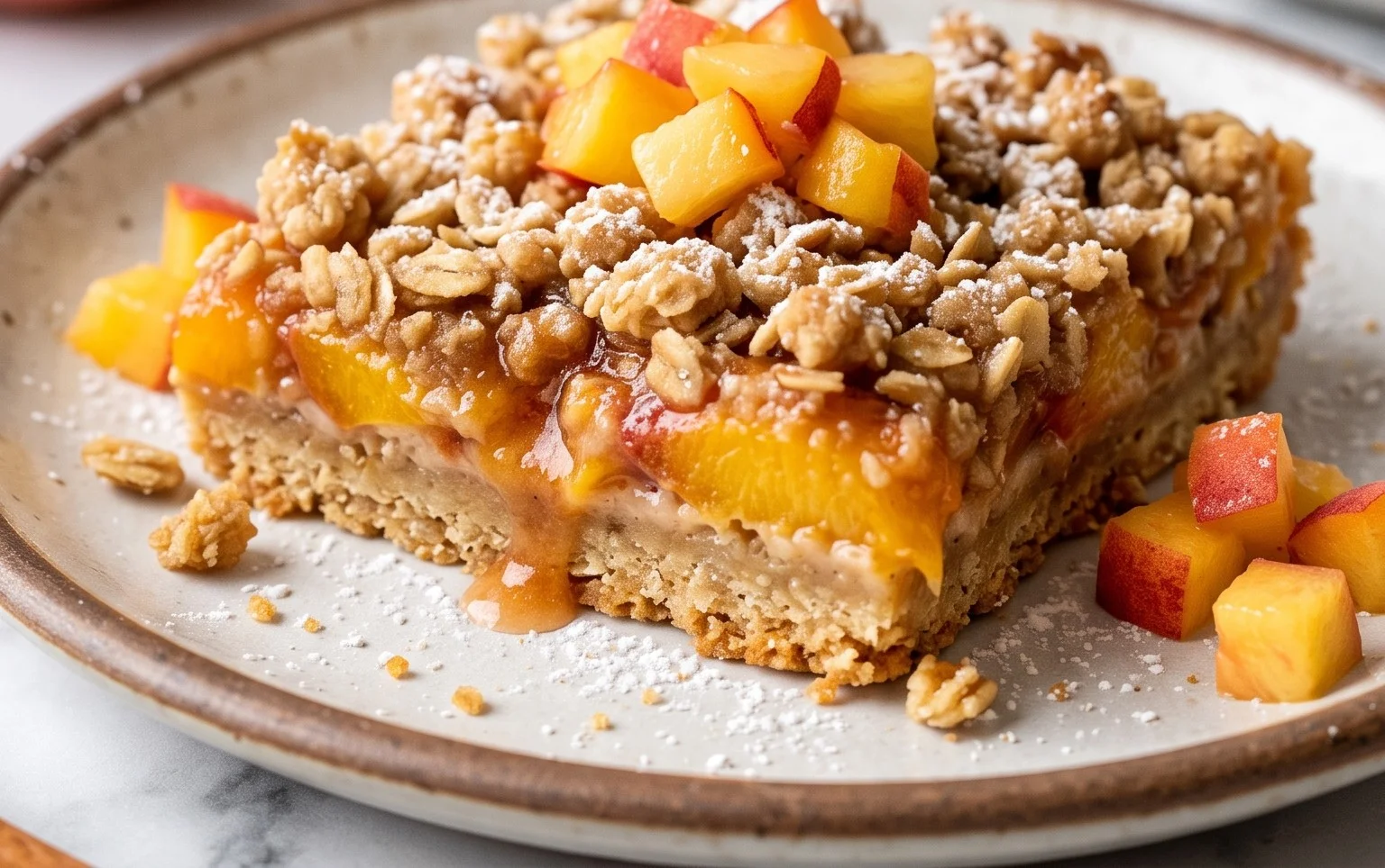 Fresh Peach Crum extractb Bars