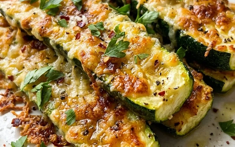Oven Roasted Parmesan Zucchini 